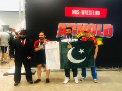 Pakistan bags 2 gold & 1 bronze medal in Arnold Classic Mas-Wrestling Championship 2019
