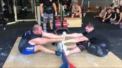 Mas-Wrestling Australia held a contest today at Panthers Powerlifting in West End, Queensland.