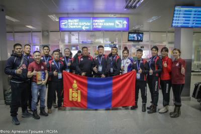  Спортсмены из Монголии прибыли в Якутск на чемпионат мира по мас-рестлингу