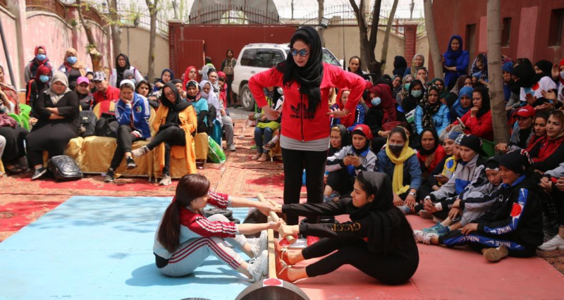 Mas-Wrestling competition among women was held in Kabul, Afghanistan