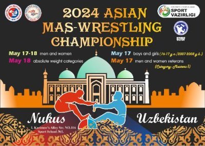 2024 Asian Mas-wrestling Championship among men and women in the absolute weight category