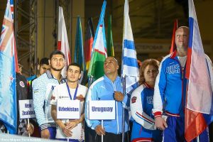 Егор Борисов открыл финальный этап Кубка мира по мас-рестлингу в Москве