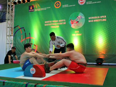 Mongolian mas-wrestling is open to the whole world