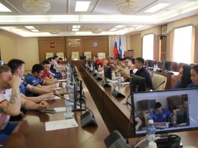 On the eve of the Mas-wrestling World Championship Mikhail Gulyaev held the A-RMWF Presidium meeting