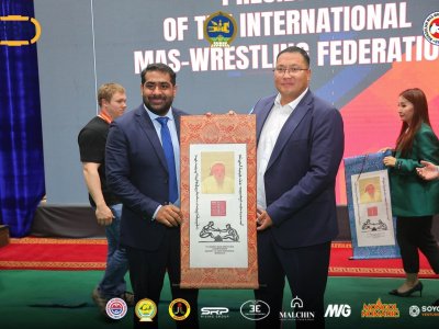 President Alexander Akimov held an expanded meeting of the Presidium of the International Mas-wrestling Federation in Arkhangai