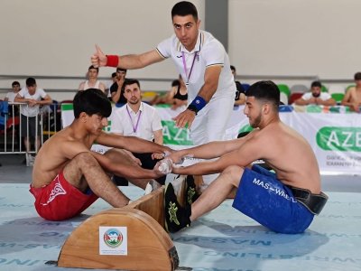 Two hundred mas-wrestlers fought for the titles of the best in Azerbaijan