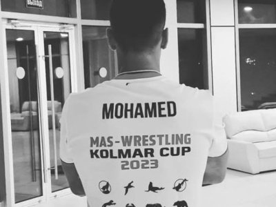 Introducing the captain of the Egypt youth mas-wrestling team
