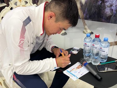 The State Sports Museum hosted an autograph session for world champion Semyon Anufriev