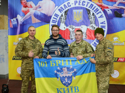 Mas-wrestling Federation of Ukraine has expanded their range. Photo