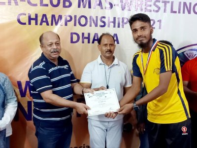 The Mujib Year Inter-Club Mas-Wresting Championship 2021 in Dhaka