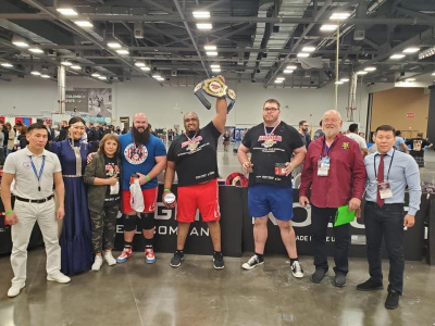 International Mas-Wrestling Tournament in USA was held at empty stands