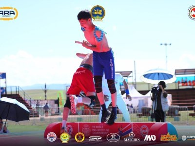 The winners of the first day of the World Championship in Mongolia