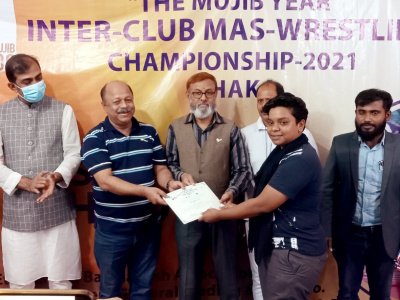 The Mujib Year Inter-Club Mas-Wresting Championship 2021 in Dhaka