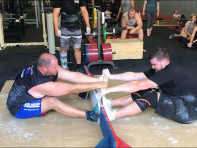 Mas-Wrestling Australia held a contest today at Panthers Powerlifting in West End, Queensland.