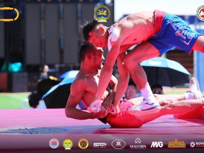 The winners of the first day of the World Championship in Mongolia