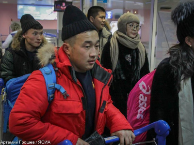 Athletes from Mongolia arrived in Yakutsk for Mas-Wrestling World Championship