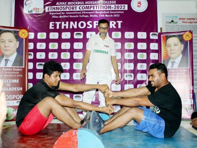 The ‘Mujib Year’ Alhaz Mockbul Hossain College Ethnosport Competition-2022