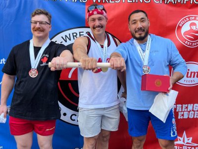 The results of the North American Open Mas-Wrestling Championship were summed up in Calgary