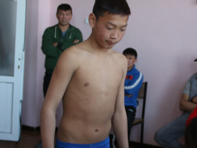 The national mas-wrestling championship starts in Mongolia