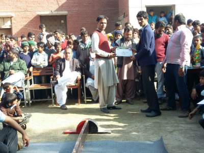 Mas-wrestling is becoming more popular in Pakistan. Photo