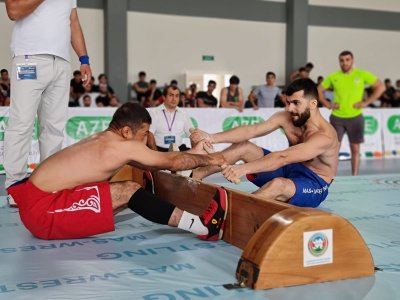 Two hundred mas-wrestlers fought for the titles of the best in Azerbaijan