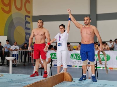 Two hundred mas-wrestlers fought for the titles of the best in Azerbaijan