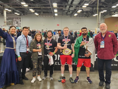 International Mas-Wrestling Tournament in USA was held at empty stands