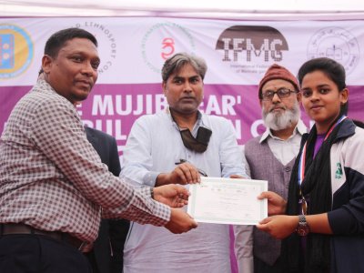 The ‘Mujib Year’ Alhaz Mockbul Hossain College Ethnosport Competition-2022