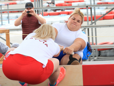 Viktor Kolibabchuk and Anniina Vaaranmaa are the European mas-wrestling absolute champions in 2019