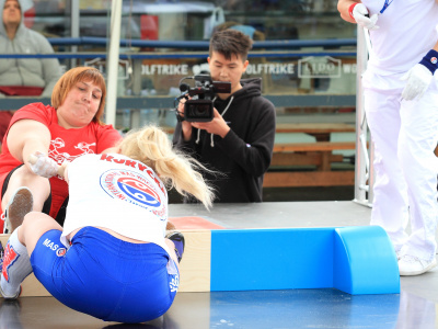 Viktor Kolibabchuk and Anniina Vaaranmaa are the European mas-wrestling absolute champions in 2019