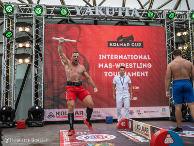 Azat Tashtanbekov is a winner of the Kolmar Mas-Wrestling Cup