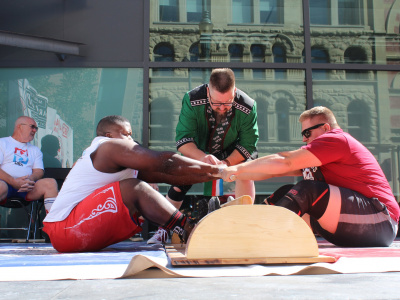 The North American Mas-Wrestling Championship took place this year in Canada