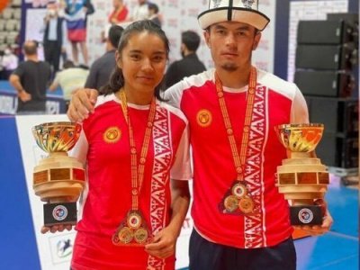 Eldos Aitbaev from Kyrgyzstan is the main contender for the title of the owner of the Mas-Wrestling World Cup