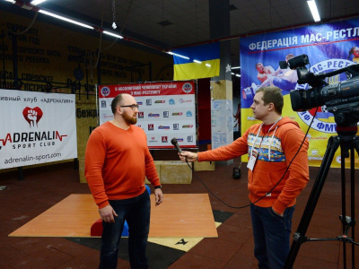 Mas-wrestling Federation of Ukraine has expanded their range. Photo