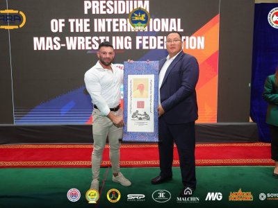 President Alexander Akimov held an expanded meeting of the Presidium of the International Mas-wrestling Federation in Arkhangai