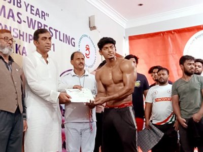 The Mujib Year Inter-Club Mas-Wresting Championship 2021 in Dhaka