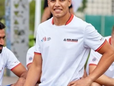 Introducing the captain of the Egypt youth mas-wrestling team