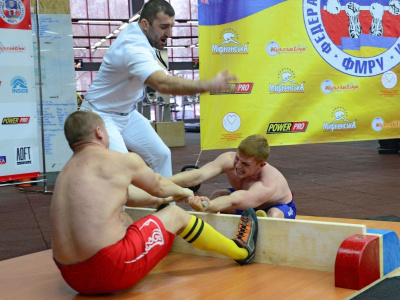 Mas-wrestling Federation of Ukraine has expanded their range. Photo