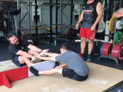 Mas-Wrestling Australia held a contest today at Panthers Powerlifting in West End, Queensland.