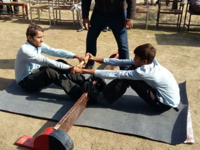 Mas-wrestling is becoming more popular in Pakistan. Photo