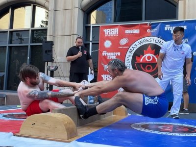 We will set increasingly global goals for promoting mas-wrestling in Canada