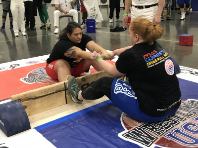 International Mas-Wrestling Tournament in USA was held at empty stands