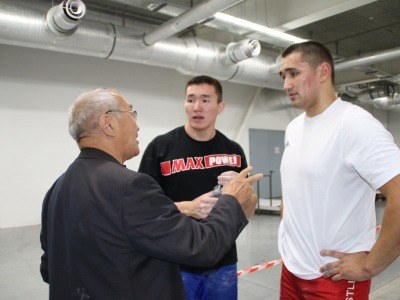 Russian national mas-wrestling team is ready to compete at the Arnold Classic. Photo