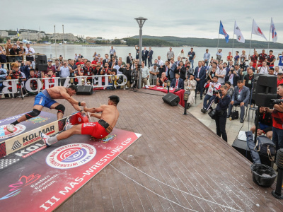 Azat Tashtanbekov is a winner of the Kolmar Mas-Wrestling Cup