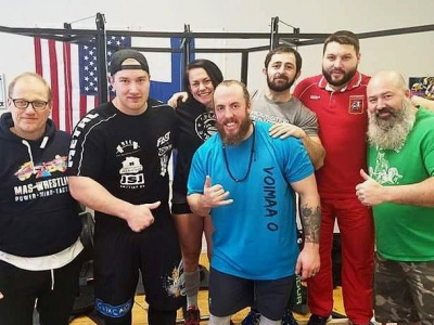 Finnish-American Mas-Wrestling trainings