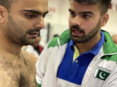 The Arnold South America continental tournament in Sao Paulo brought together mas-wrestlers from six countries of the world