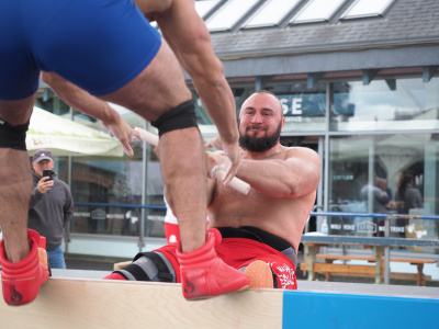 Viktor Kolibabchuk and Anniina Vaaranmaa are the European mas-wrestling absolute champions in 2019