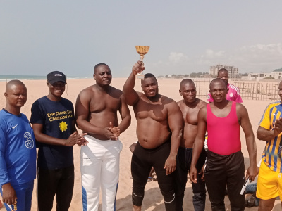 Mas wrestling training course in Cotonou, Benin