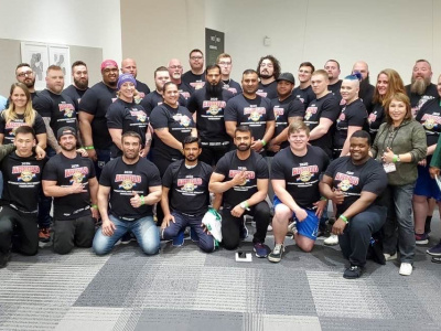 International Mas-Wrestling Tournament in USA was held at empty stands