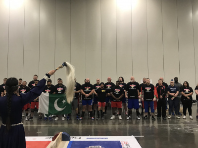 International Mas-Wrestling Tournament in USA was held at empty stands